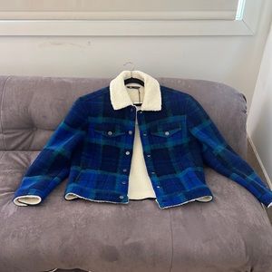 Zara men’s flannel jacket size medium. New with tags